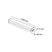 LED Batten Light 20W White Steel 4000K