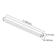 LED Batten Light 40W White Steel 4000K