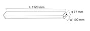 LEDLINE EMERGENCY SLD4000 LED Batten 40W 4000K