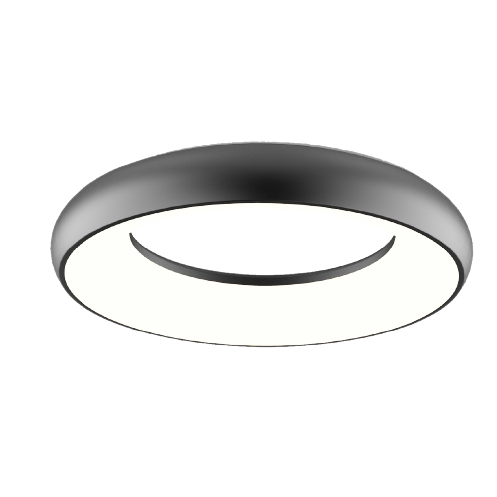 HALO SO3000 Dimmable Architectural LED Flush Mount Light Black 18W 4000K