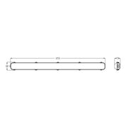 SOL-ECO Emergency LED Batten 40W Grey Polycarbonate 3CCT
