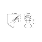 Starlight Exterior Wall Light Black Plastic TRI Colour