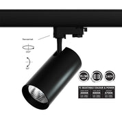 Unitrek Three Circuit Track Head W90mm Black Polyamide 3CCT