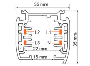 STR Three Circuit Track 1 Meter White