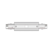 STR Straight Connector For Three Circuit Track Black