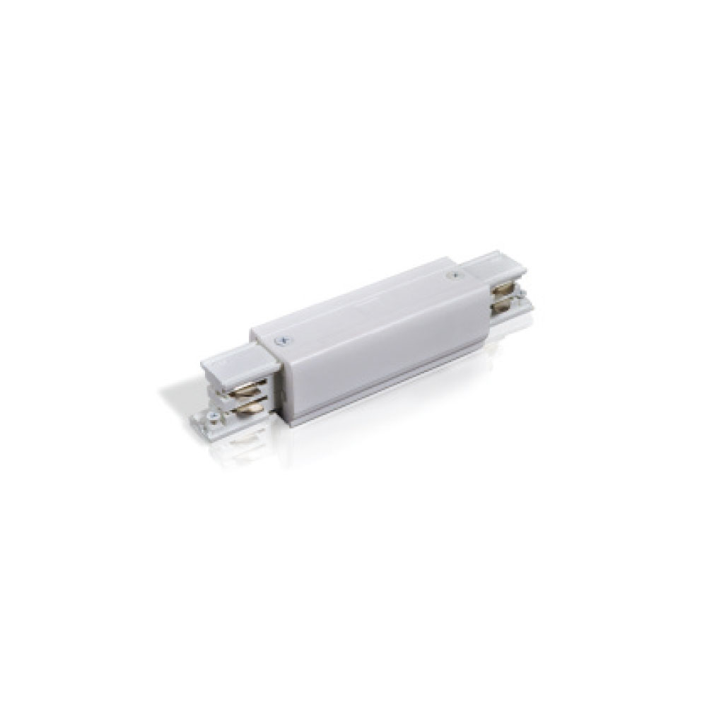 STR Straight Connector For Three Circuit Track White