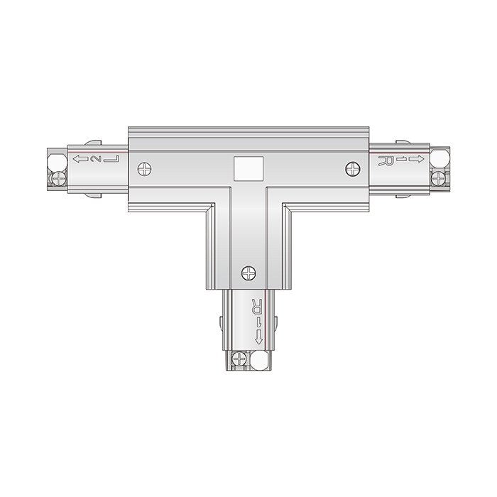 STR T-Shaped Connector For Three Circuit Track Black