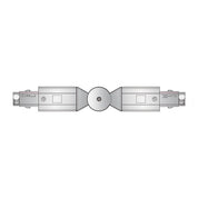 STR Adjustable Connector For Three Circuit Track Black