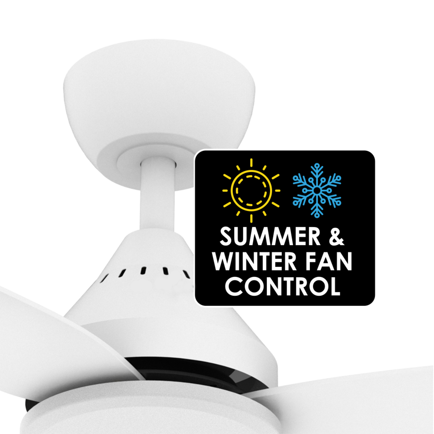 SAL Forbes 52 + SDCF11/52/4 52" 1362mm 30W DC Ceiling Fan Four Blades with Selectable CCT and Dimmable 22W LED Light