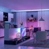 Modern Livingroom with colored led light – Smart home