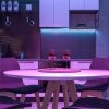 Modern Kitchen with colored lights