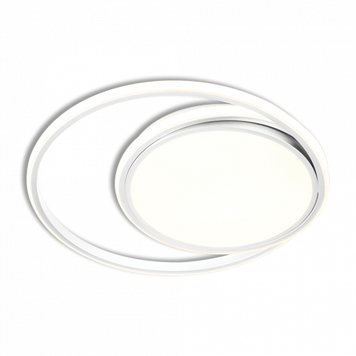 Swirl 38W LED 2 Ring White Ceiling Light